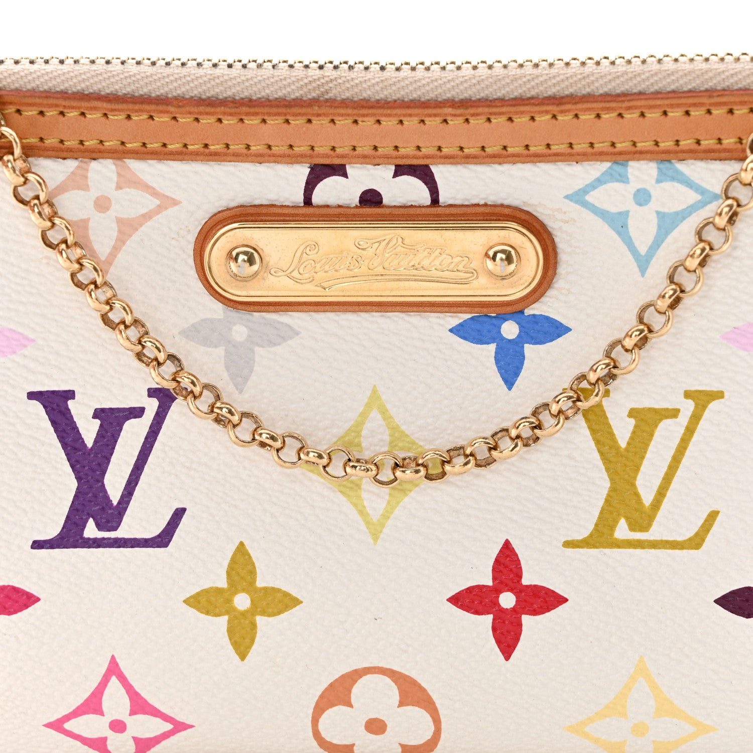 Louis Vuitton Monogram Multicolor Pochette Milla MM White 9 of 16