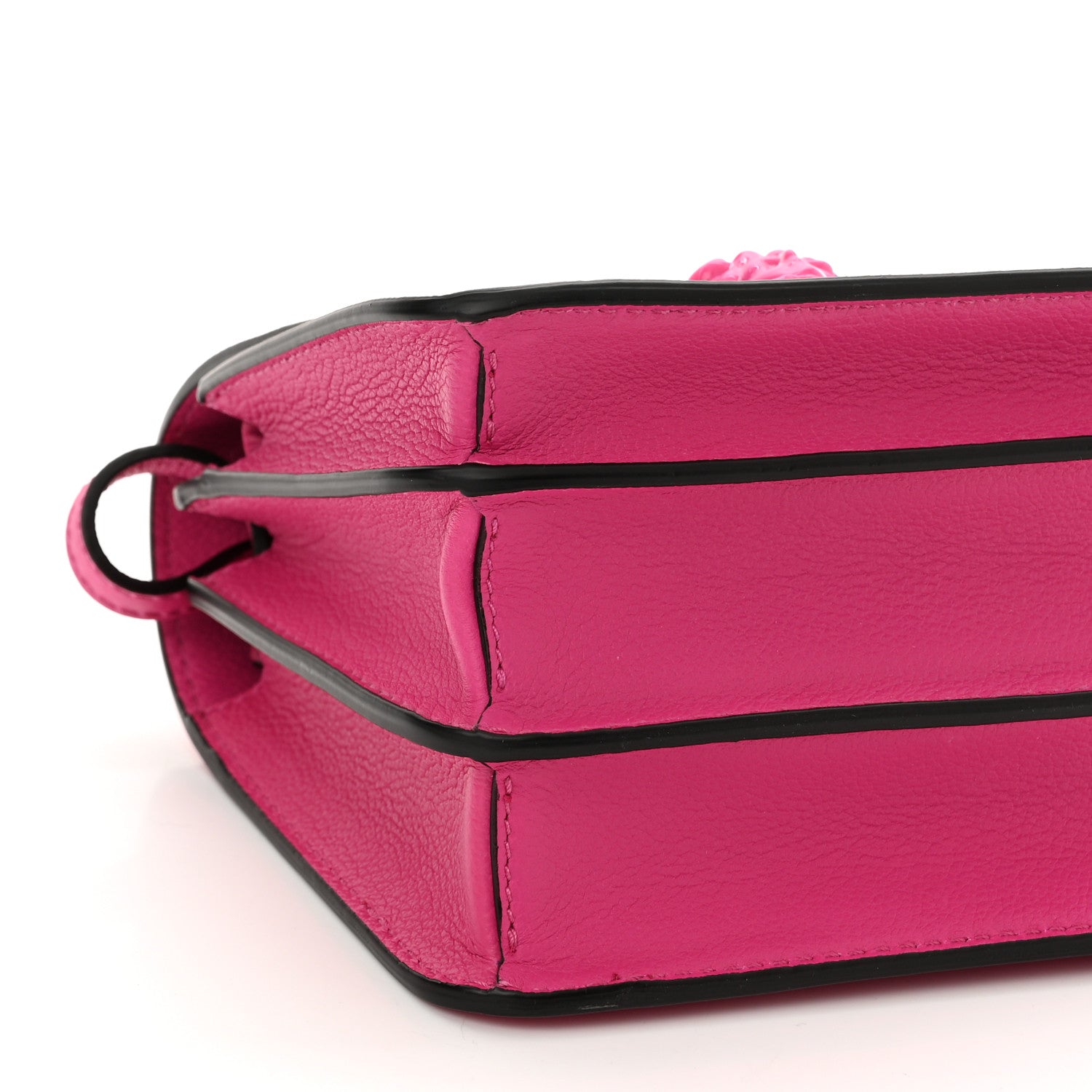 Versace Grained Calfskin La Medusa Shoulder Bag Pink Lilac 7 of 8
