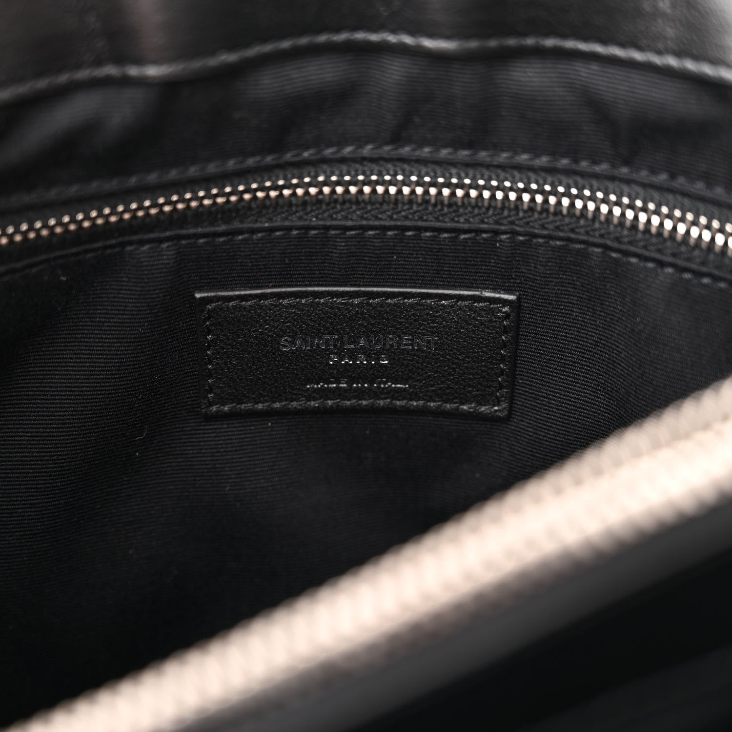 Saint Laurent Calfskin Y Quilted Monogram Medium Loulou Chain Satchel Black 6 of 10