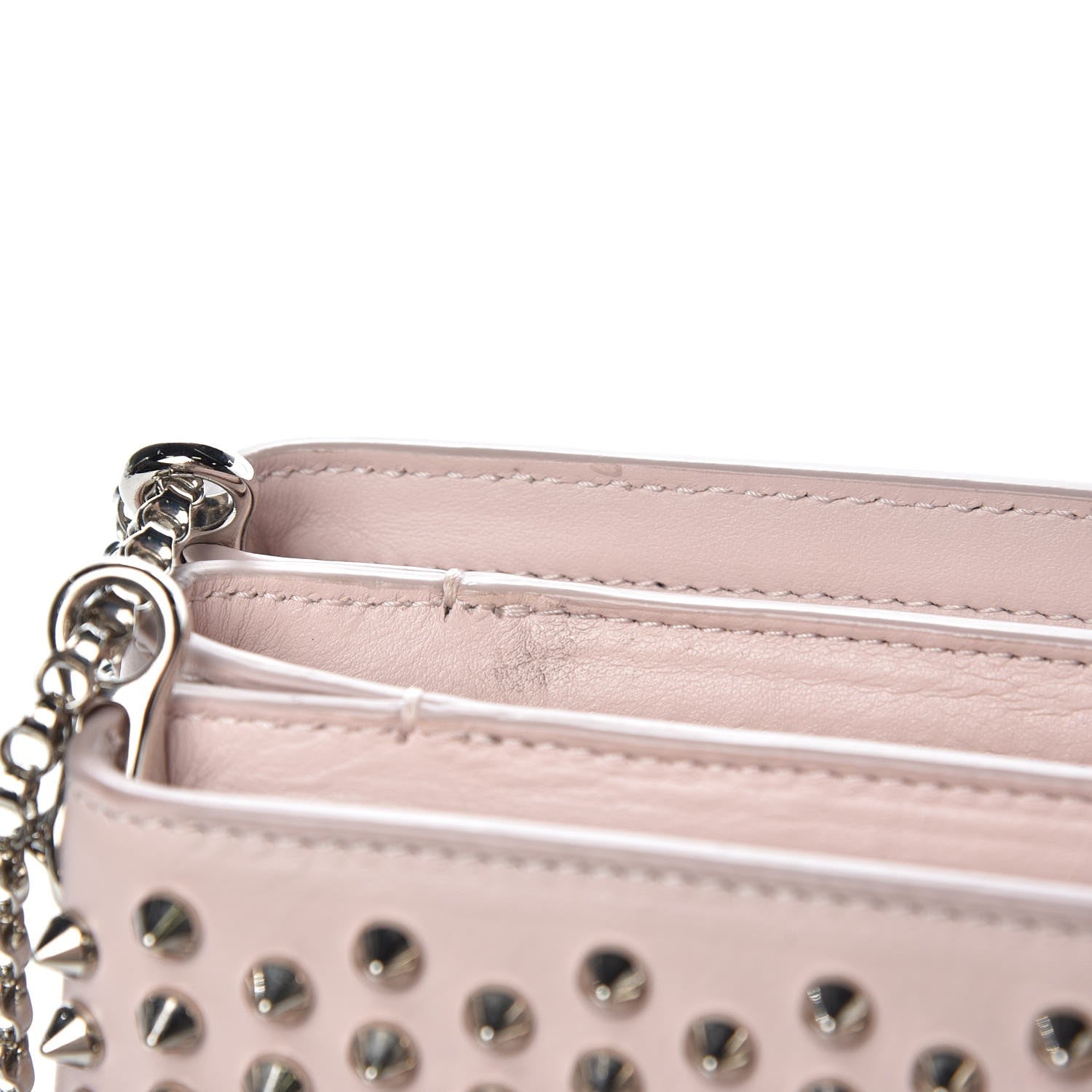 Christian Louboutin Calfskin Spiked Tribouli Crossbody Ballerina 8 of 8