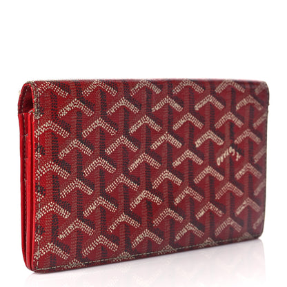 Goyard Goyardine Long Bi-Fold Wallet Red 3 of 18