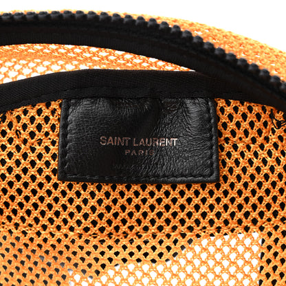 Saint Laurent Nylon Mesh SLP Backpack Jaune 6 of 10