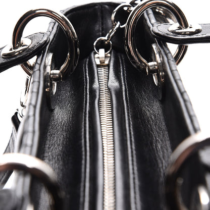 Christian Dior Lambskin Cannage Medium Lady Dior Black 15 of 15