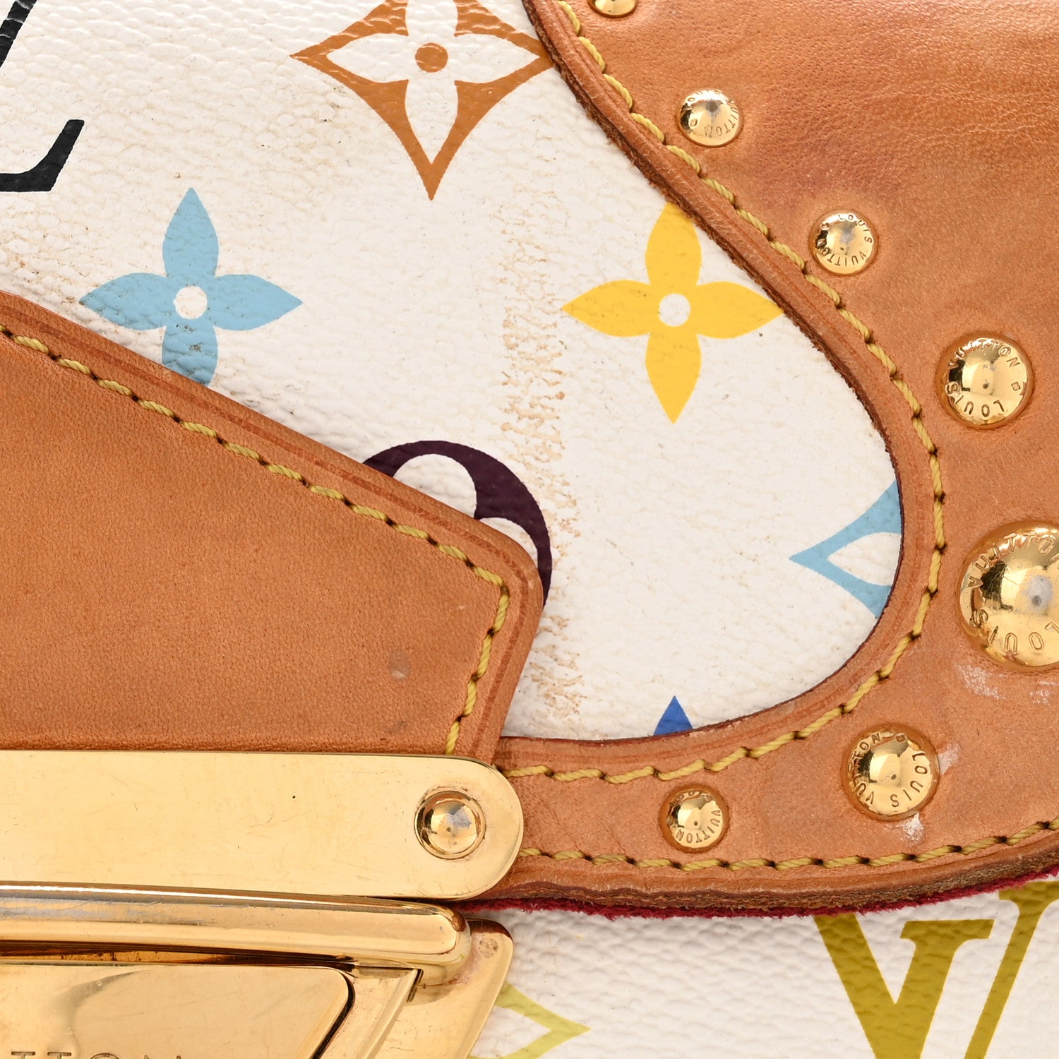 Louis Vuitton Monogram Multicolor Marilyn White 10 of 12