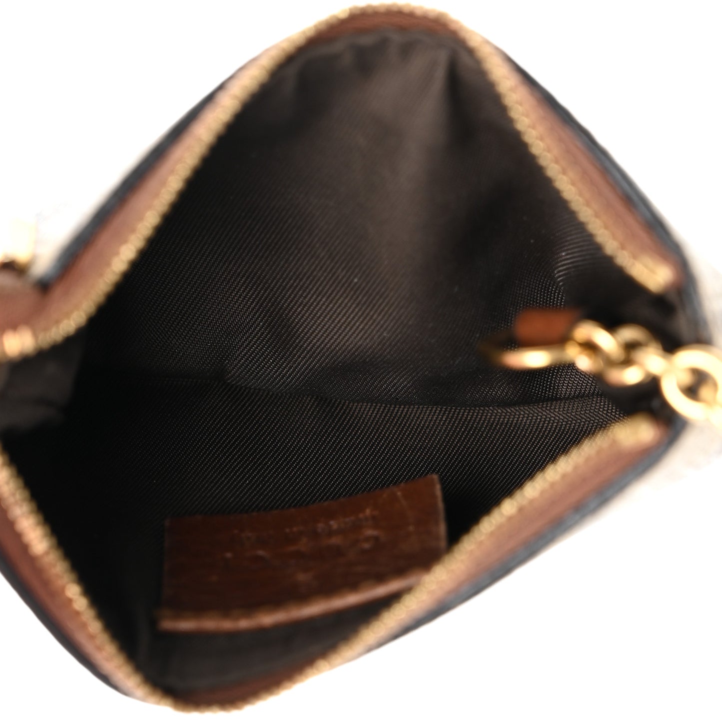 GG Supreme Monogram Key Case Brown