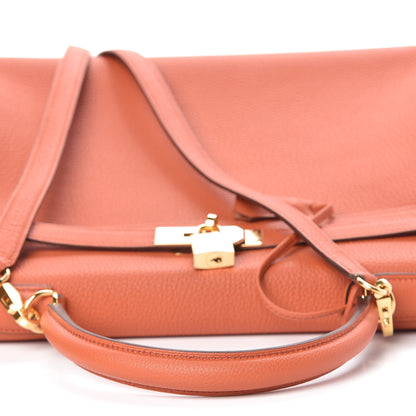 Hermes Togo Kelly Retourne 35 Terre Battue 8 of 40