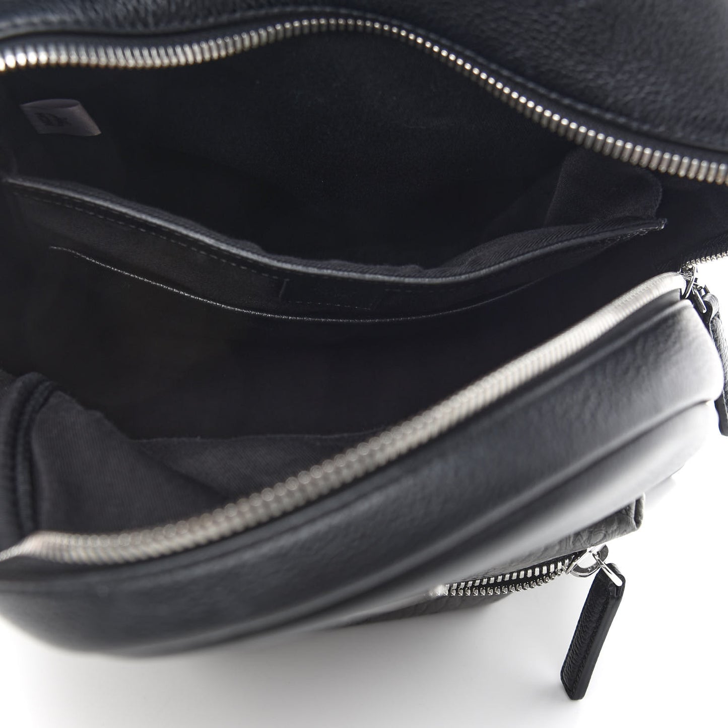 Grained Calfskin Visetos Small Stark Backpack Black