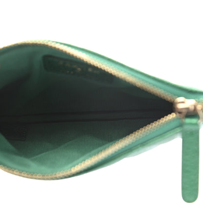 Chanel Caviar Quilted Small Cosmetic Case Green 5 of 10