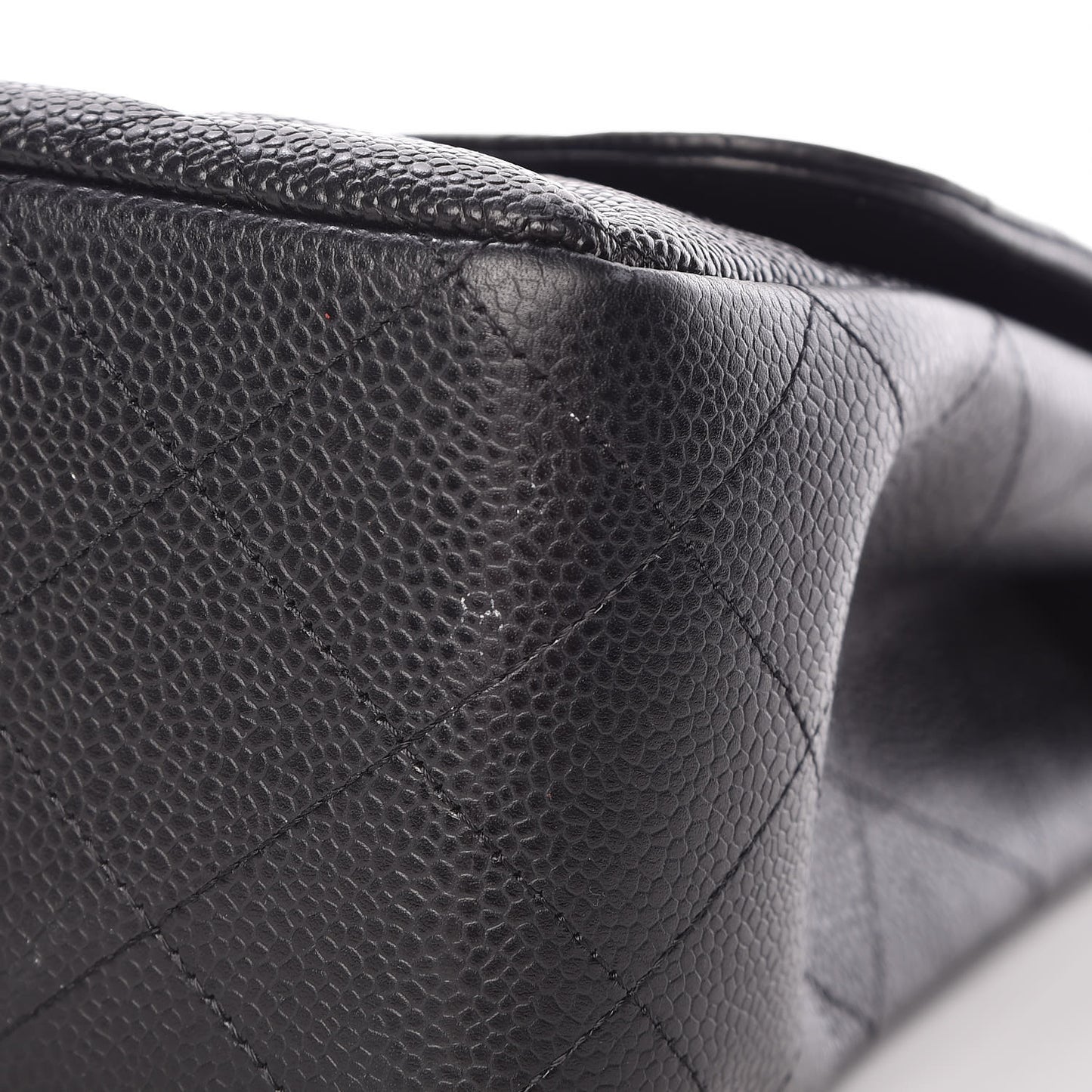 Caviar Quilted Jumbo Single Flap Black