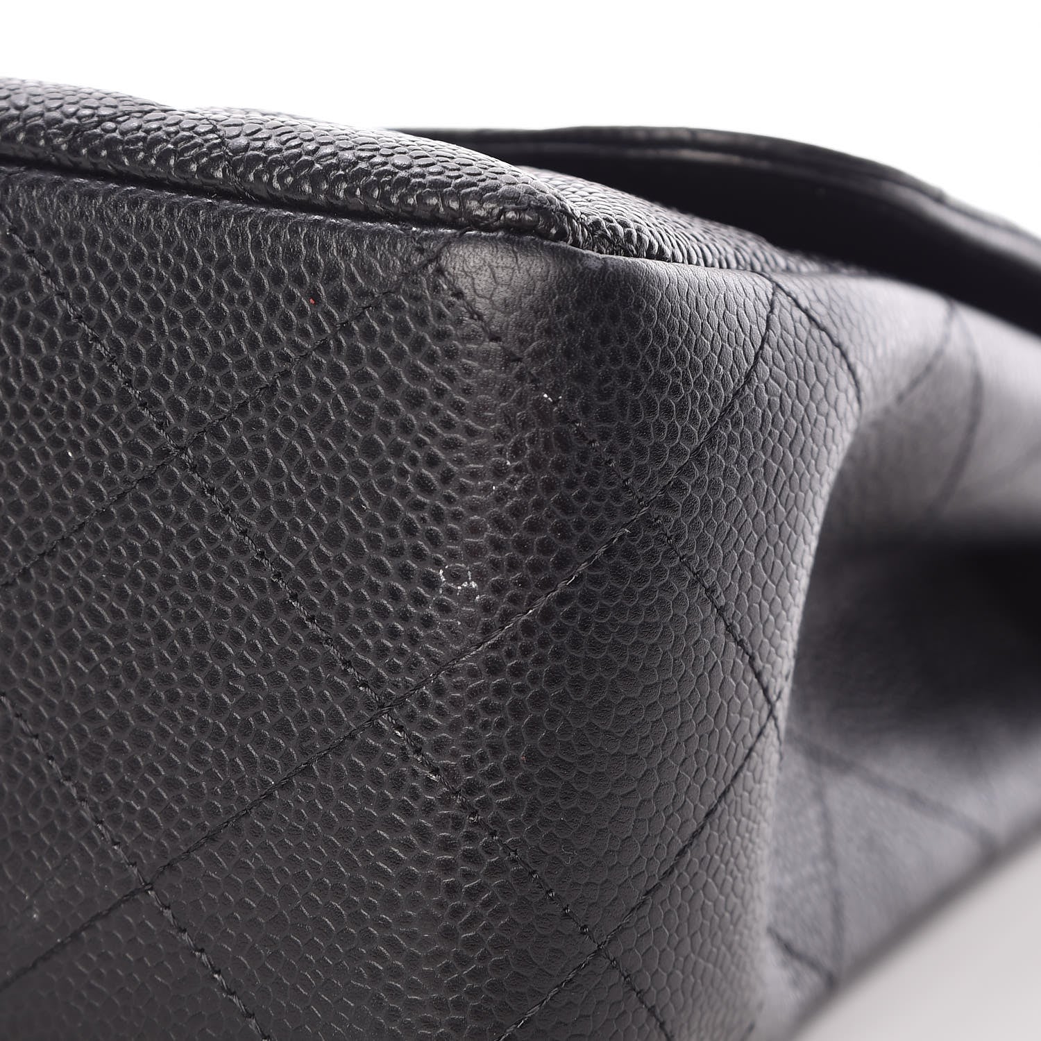 Chanel Caviar Quilted Jumbo Single Flap Black 12 of 13