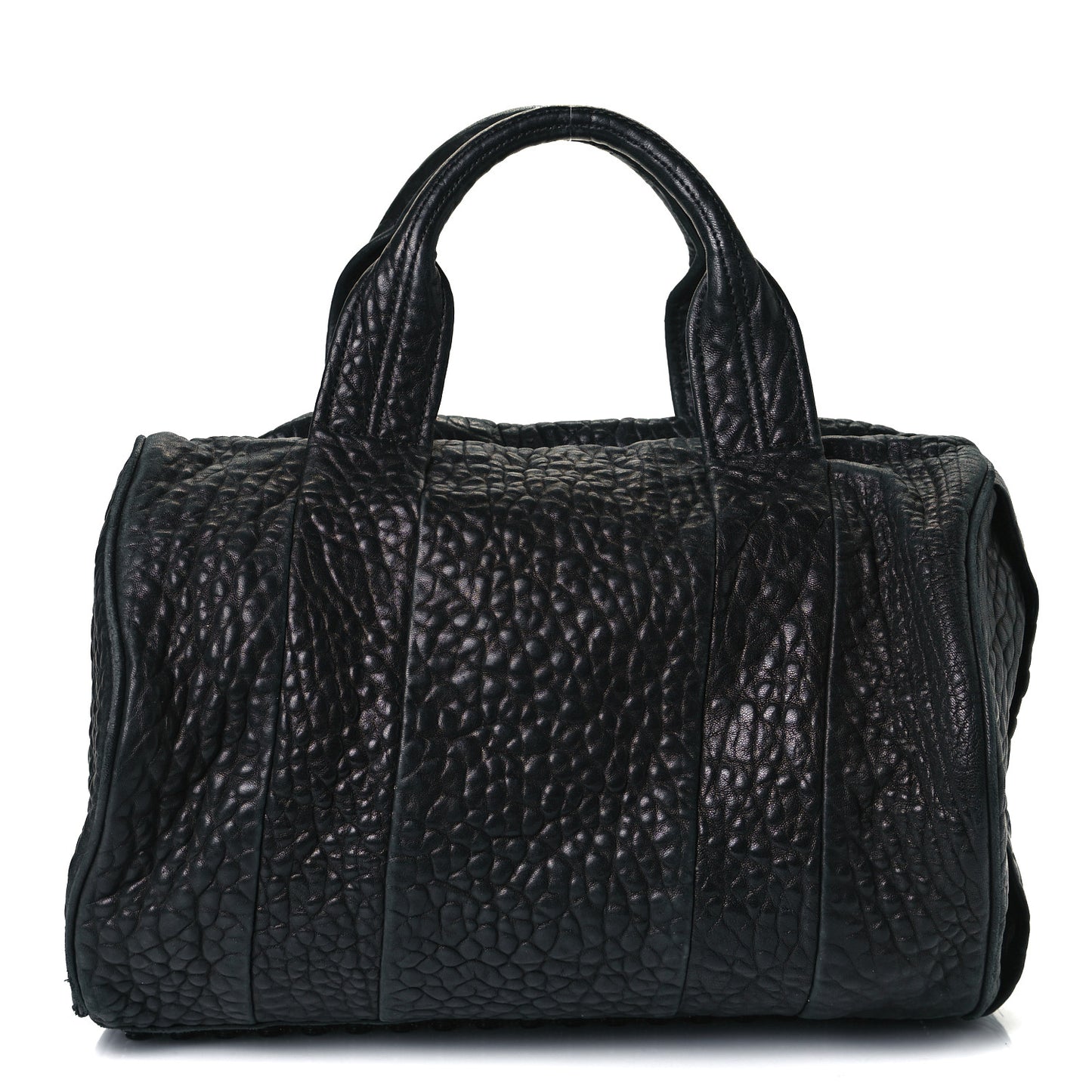 Pebbled Lambskin Rockie Black Matte Black Hardware