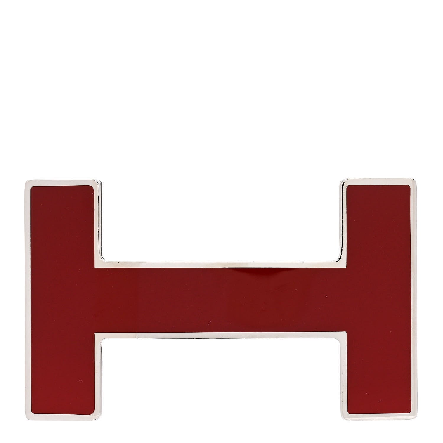 Hermes Enamel Quizz H Belt Buckle Rouge H 1 of 4
