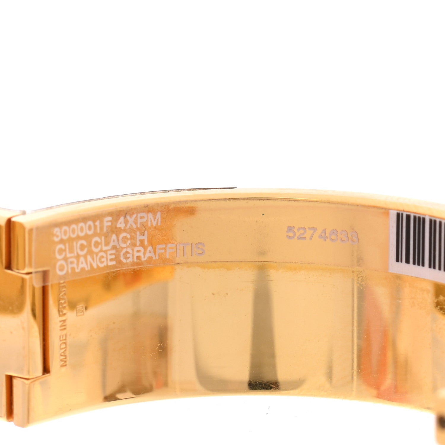 Hermes Enamel Wide Clic Clac H Bracelet PM Orange 5 of 5