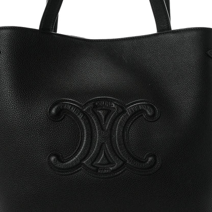 Celine Grained Calfskin Triomphe Medium Cabas Anais Black 8 of 10