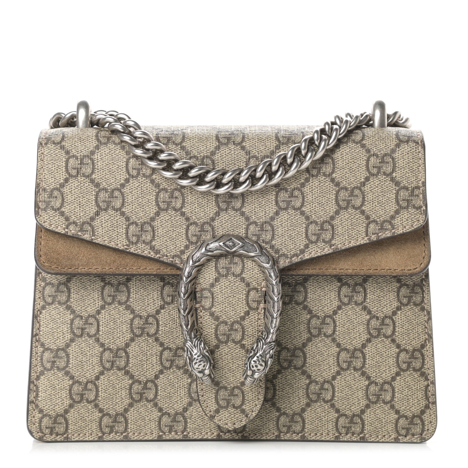 Gucci GG Supreme Monogram Mini Dionysus Shoulder Bag Taupe 1 of 13