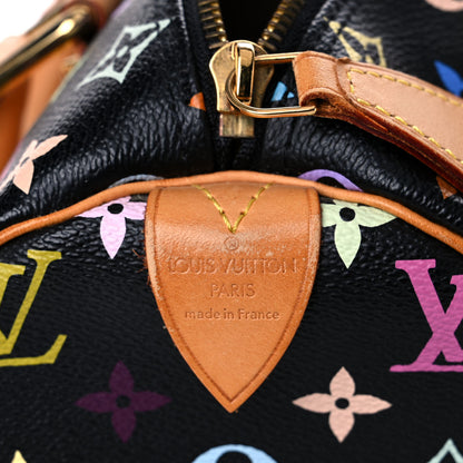 Louis Vuitton Monogram Multicolor Speedy 30 Black 6 of 22