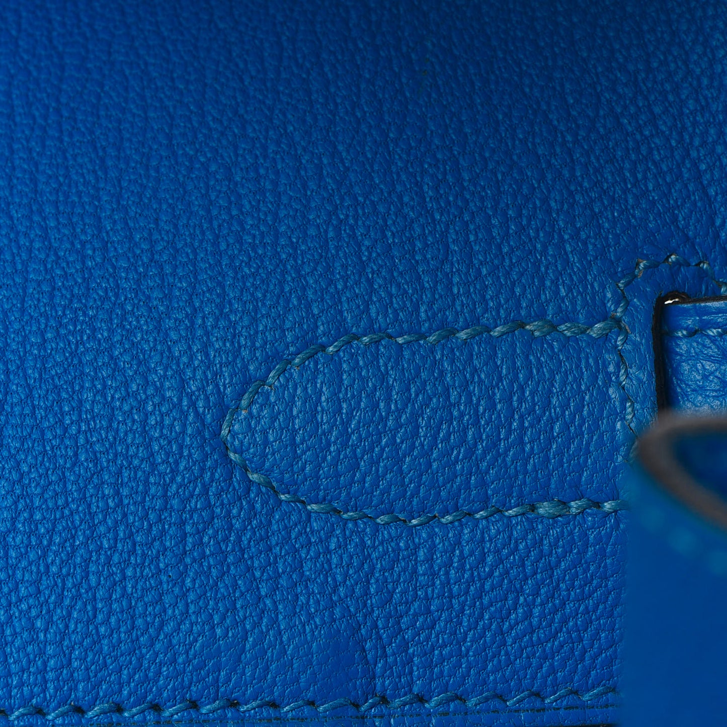 Taurillon Clemence Birkin 35 Bleu Hydra