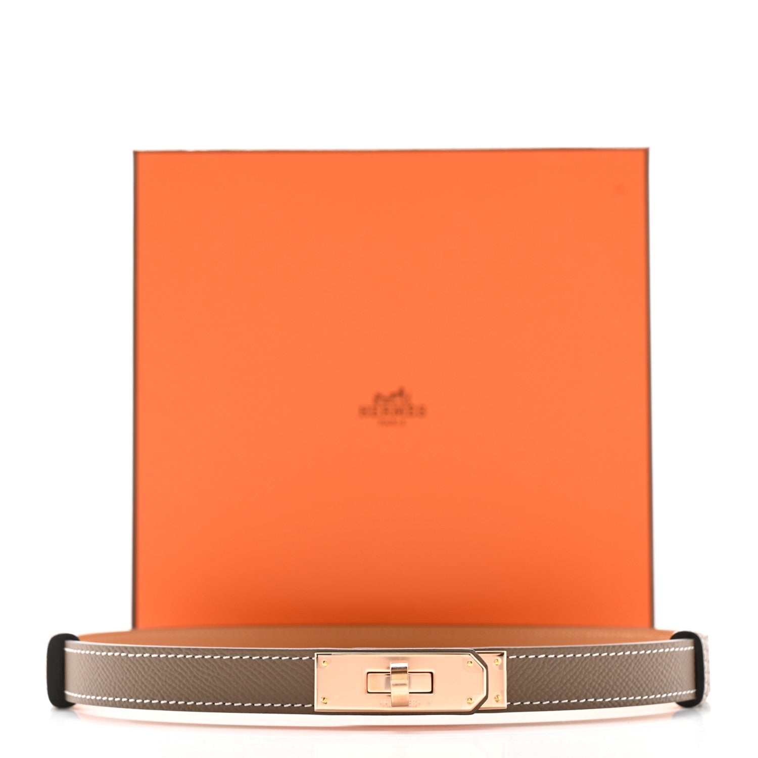 Hermes Epsom Kelly Belt Etoupe 5 of 5