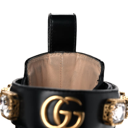 Gucci Calfskin Crystal GG Trip Chelsea Ankle Boots 36 Black 11 of 13