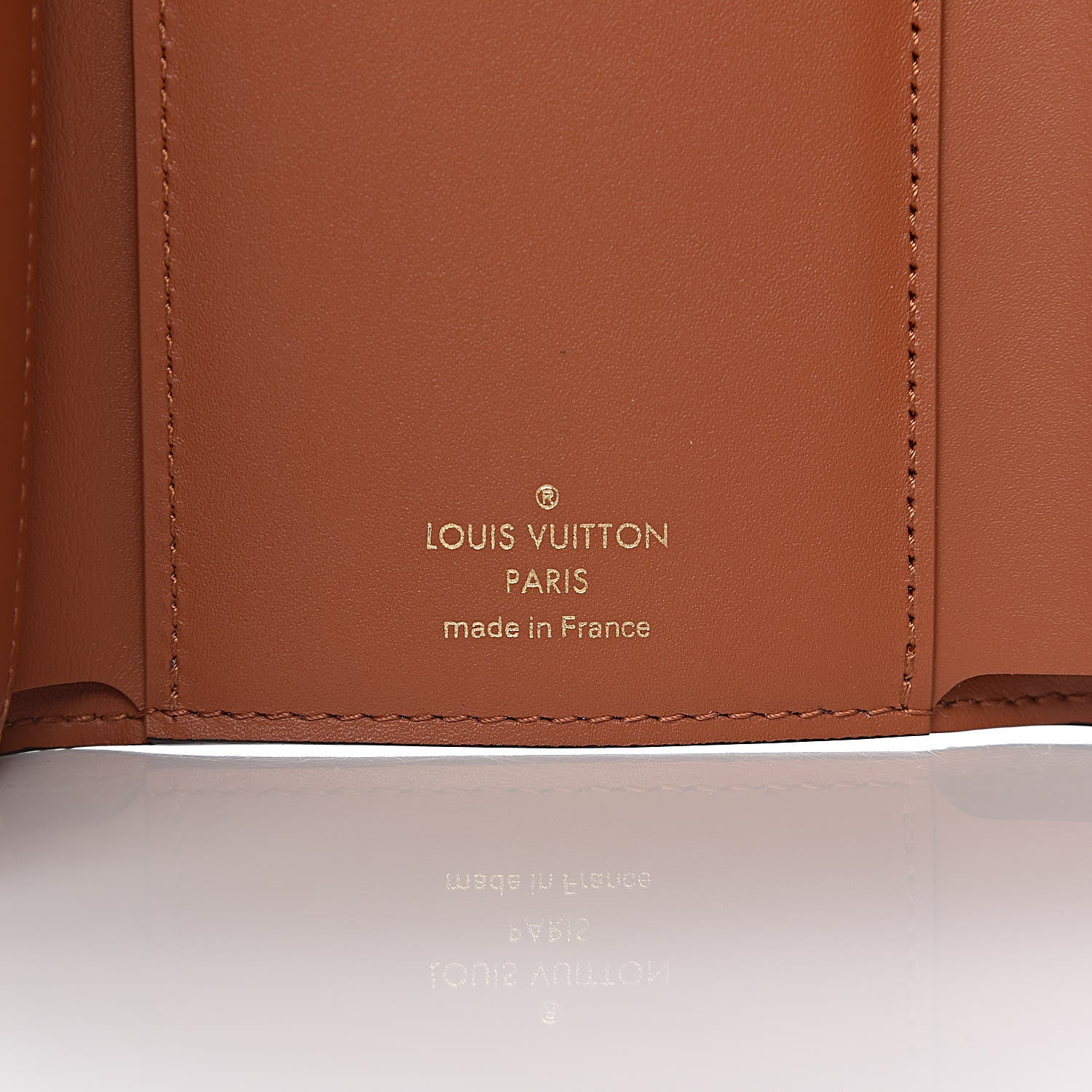 Louis Vuitton Monogram Flower Lock Compact Wallet Caramel 6 of 8