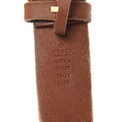 Gucci Faded Calfskin Double G 40mm Belt 85 34 Cuir 4 of 7