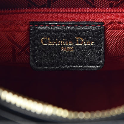 Christian Dior Lambskin Cannage Medium Lady Dior Black 6 of 12