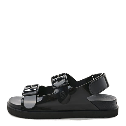 Gucci Rubber Mini Double G Womens Isla Dad Sandals 41 Black 1 of 10