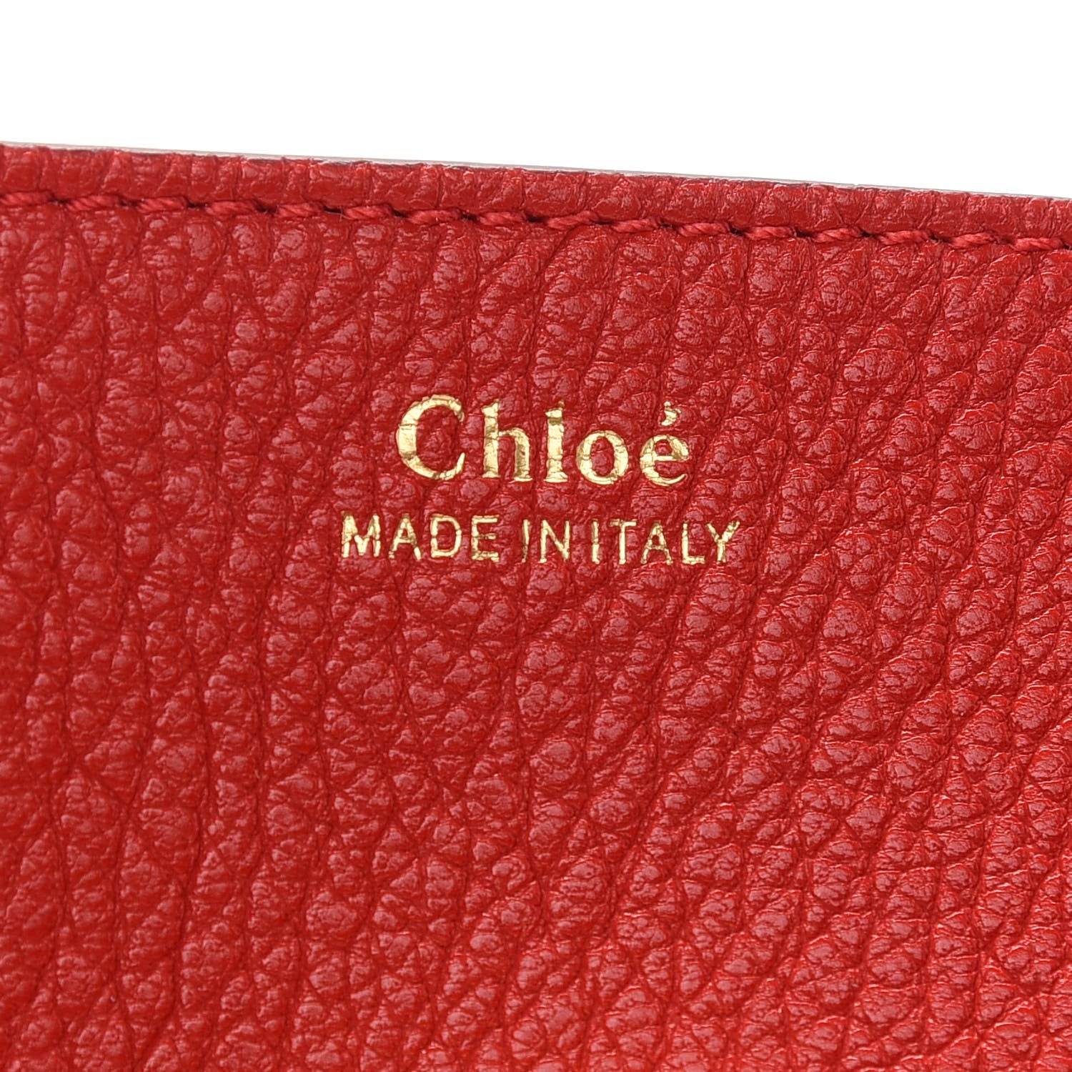 Chloe Grained Lambskin Mini Drew Shoulder Bag Plaid Red 6 of 8