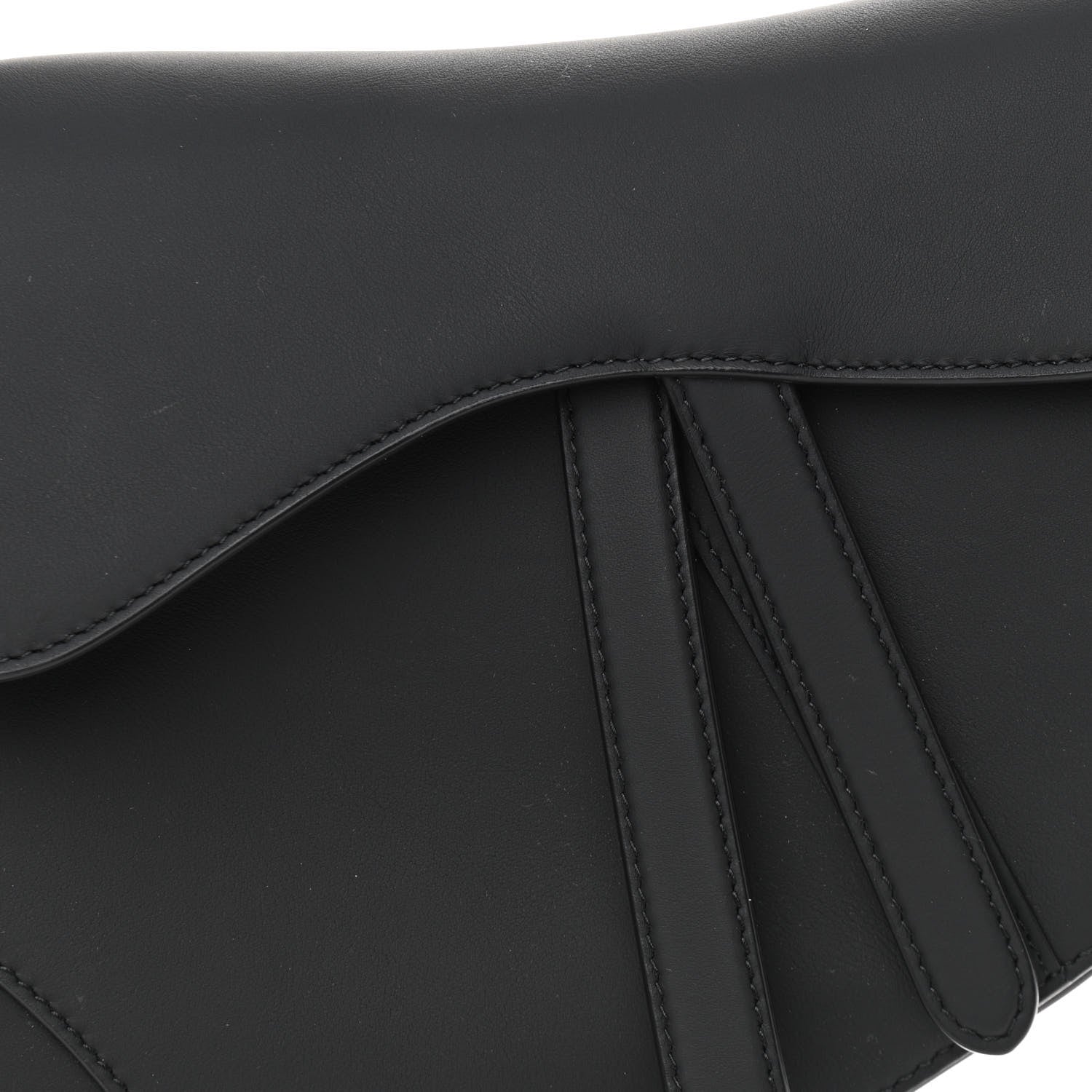 Christian Dior Ultra Matte Calfskin Saddle Bag Black 8 of 11