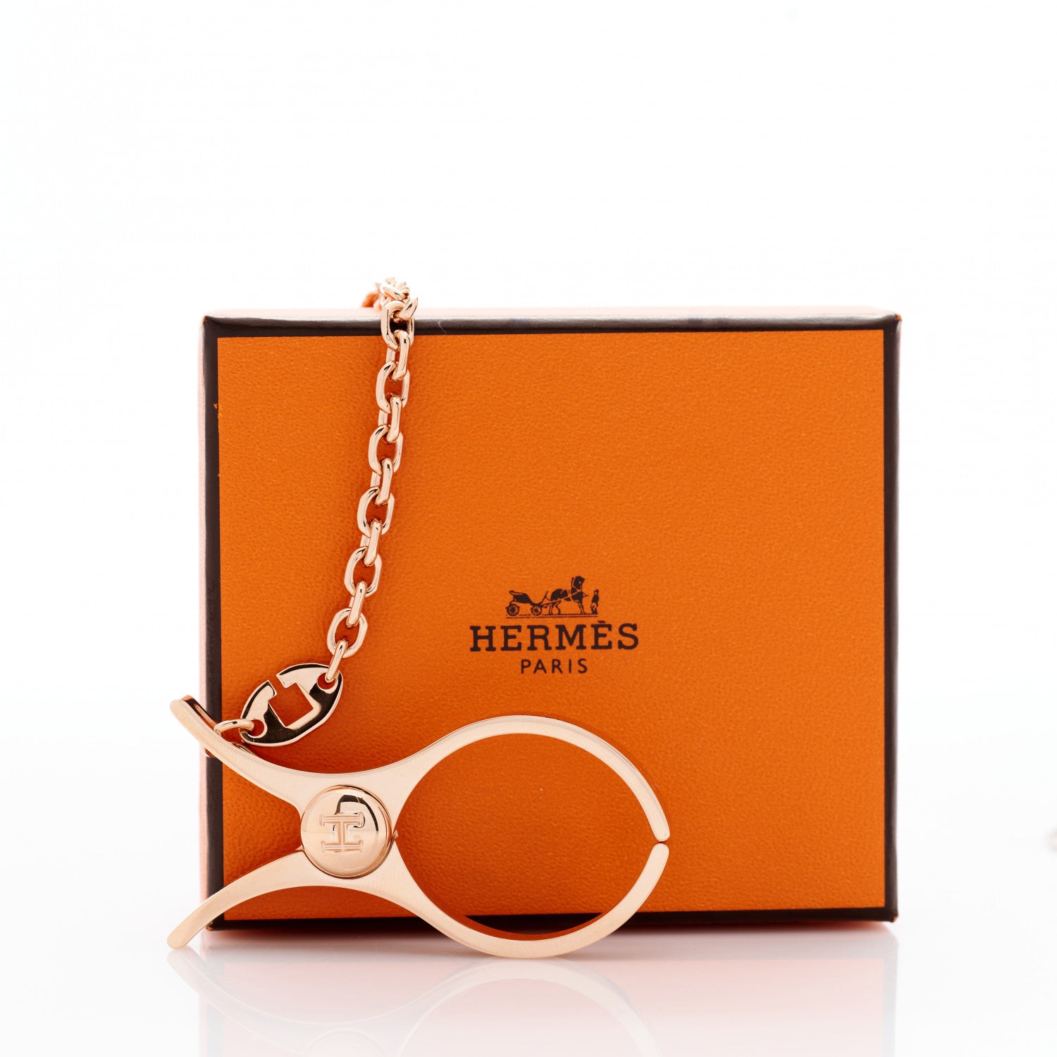 Hermes Permabrass Filou Glove Clip Rose Gold 7 of 7