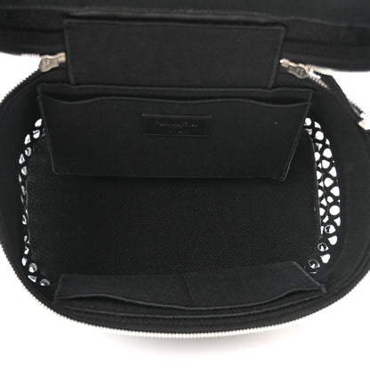 Christian Dior Mesh Embroidered Diortravel Vanity Case Black 5 of 9