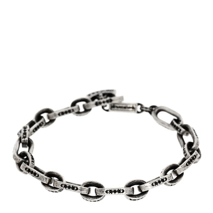 Chrome Hearts Sterling Silver Paper E Chain Bracelet 1 of 4