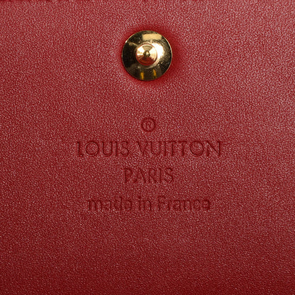 Louis Vuitton Vernis Rayures Sarah Wallet Pomme D'Amour 6 of 8