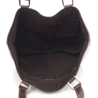 Gucci Monogram Small Abbey Tote Dark Brown 5 of 12