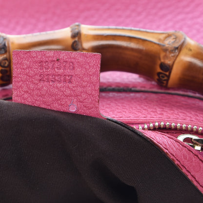 Gucci Calfskin Bamboo Anita Top Handle Bag Pink 7 of 11