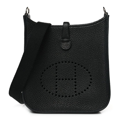 Hermes Taurillon Clemence Evelyne TPM Black 1 of 9