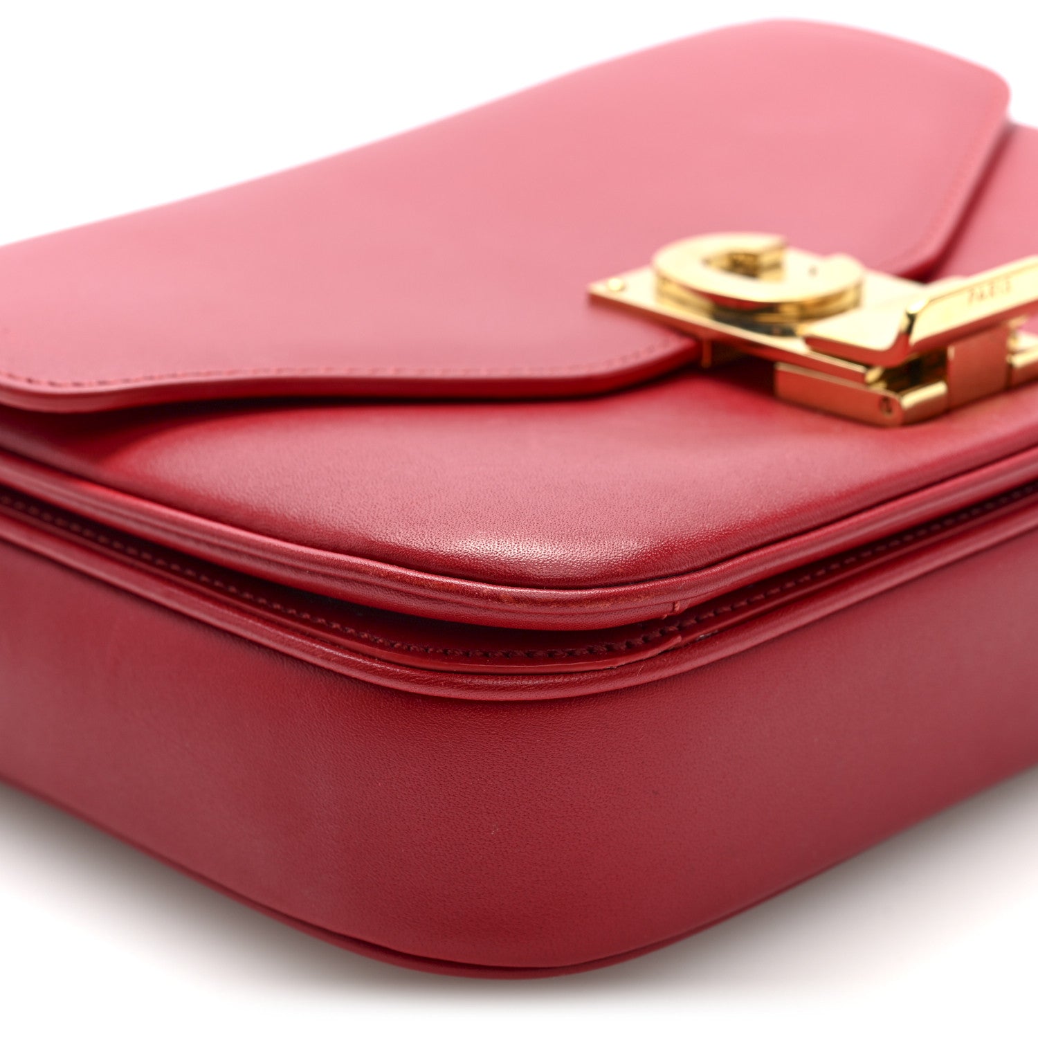 Celine Shiny Calfskin Small C Bag Red 8 of 9