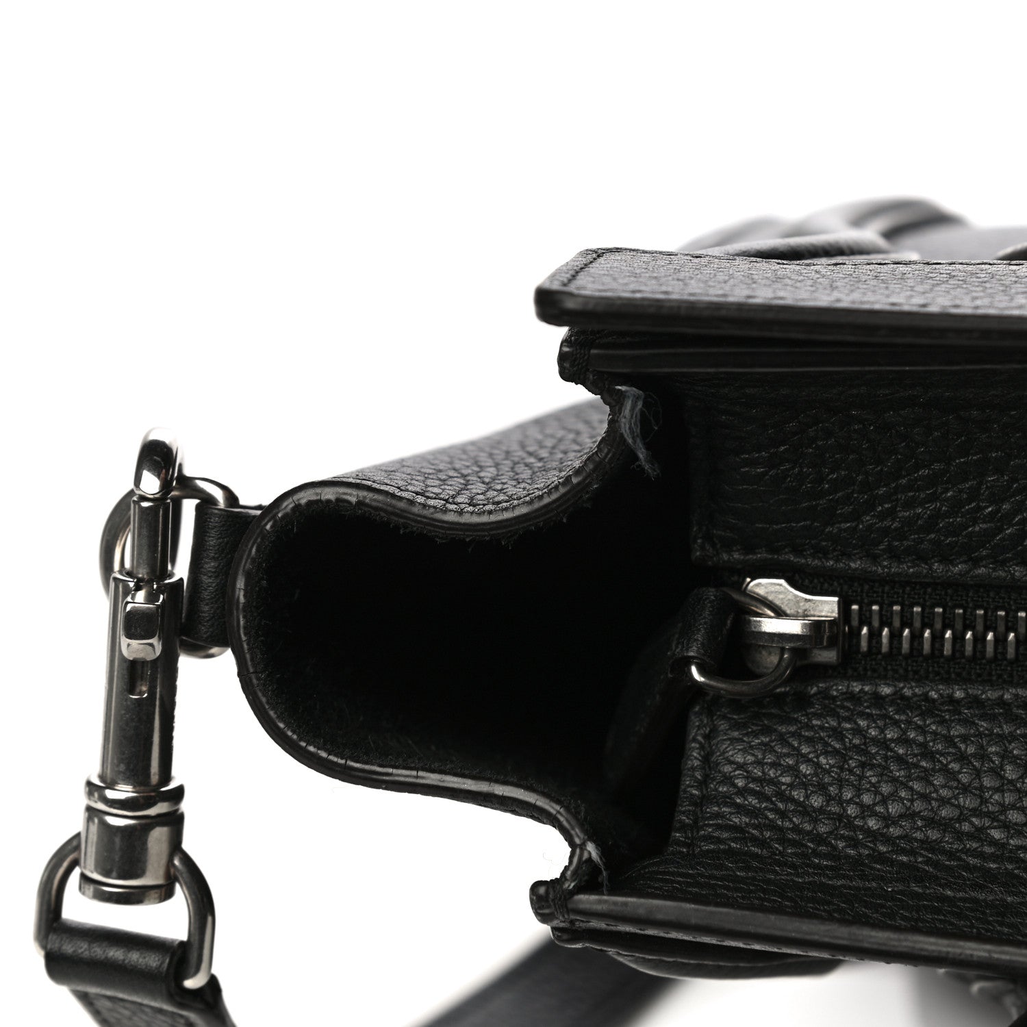 Celine Drummed Calfskin Nano Luggage Black 15 of 15