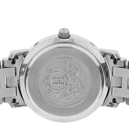 Hermes Stainless Steel 24mm Clipper Quartz Watch White 4 of 5
