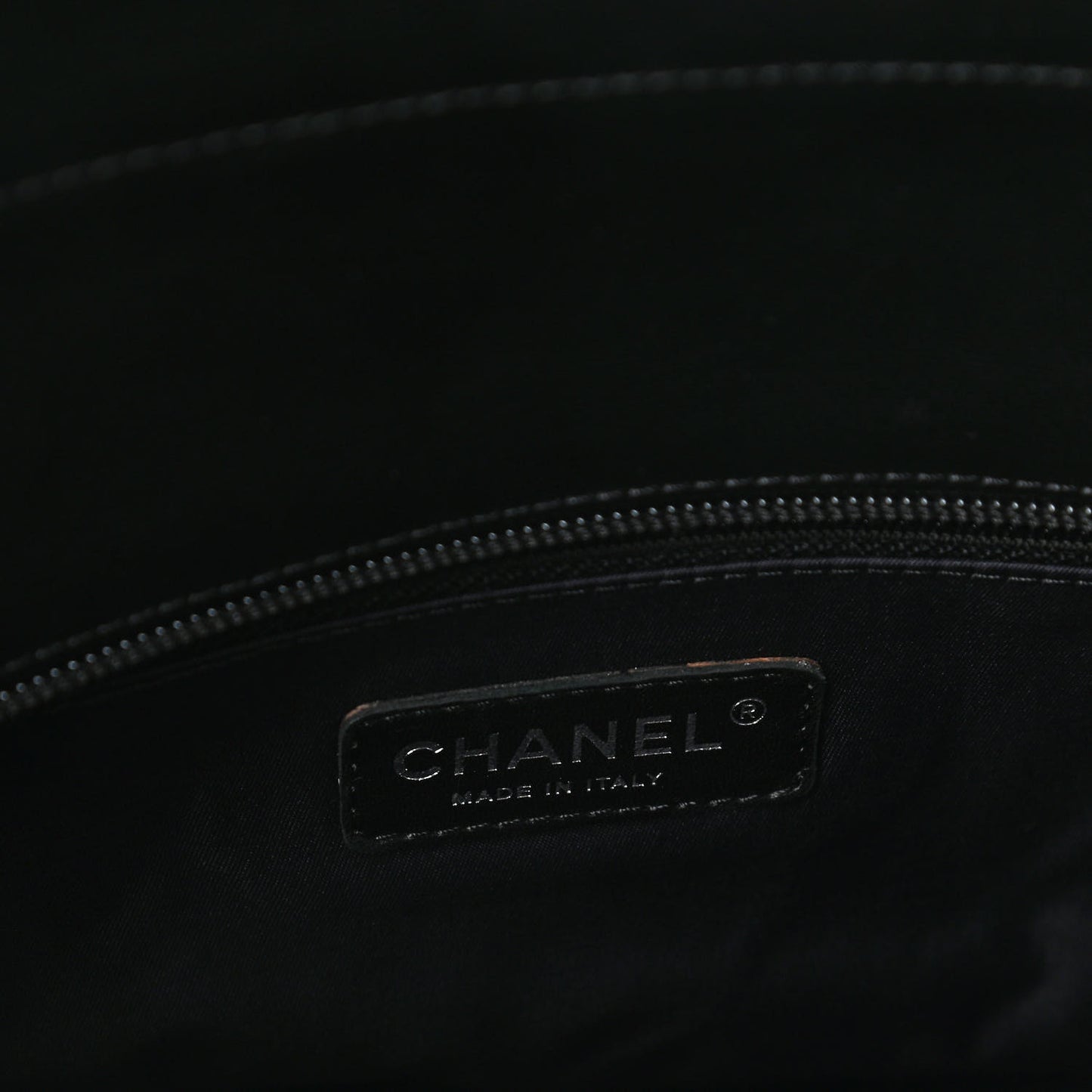 Coated Canvas Quilted Large Paris Biarritz Tote Black