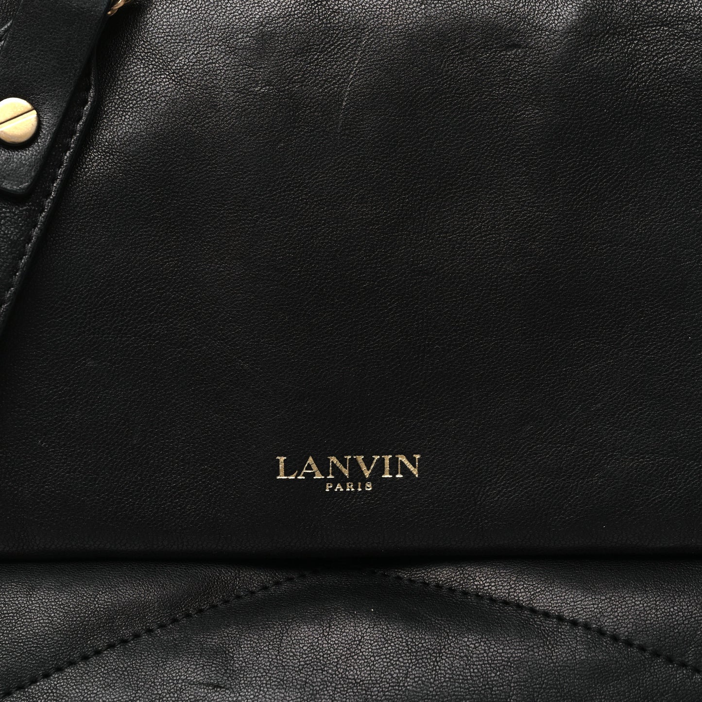 Lambskin Quilted Medium Sugar Flap Shoulder Bag Black