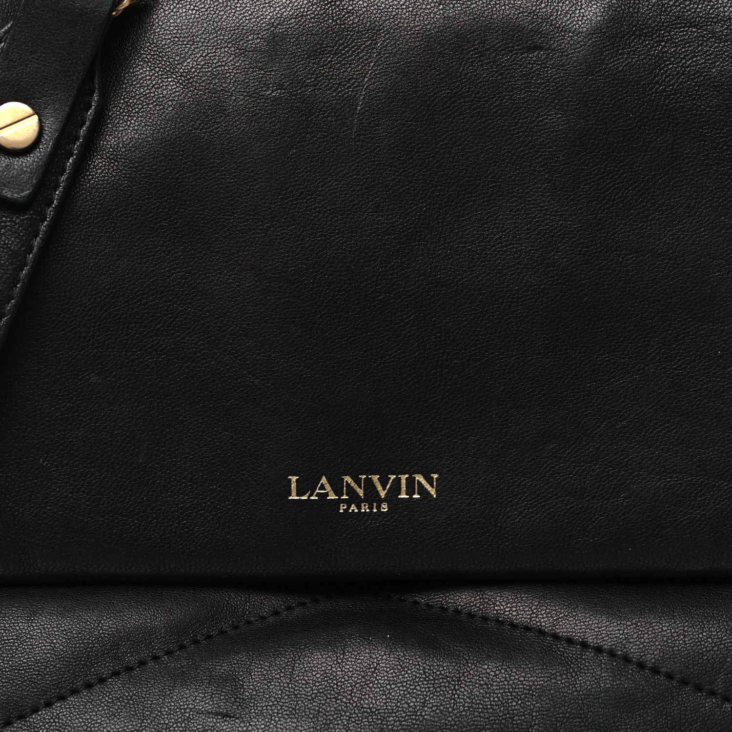 Lanvin Lambskin Quilted Medium Sugar Flap Shoulder Bag Black 8 of 10