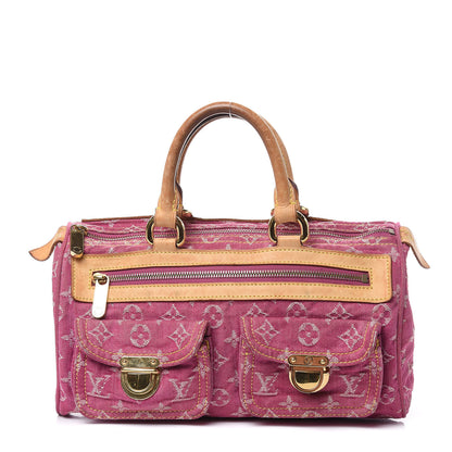 Louis Vuitton Monogram Denim Neo Speedy Fuchsia 1 of 21