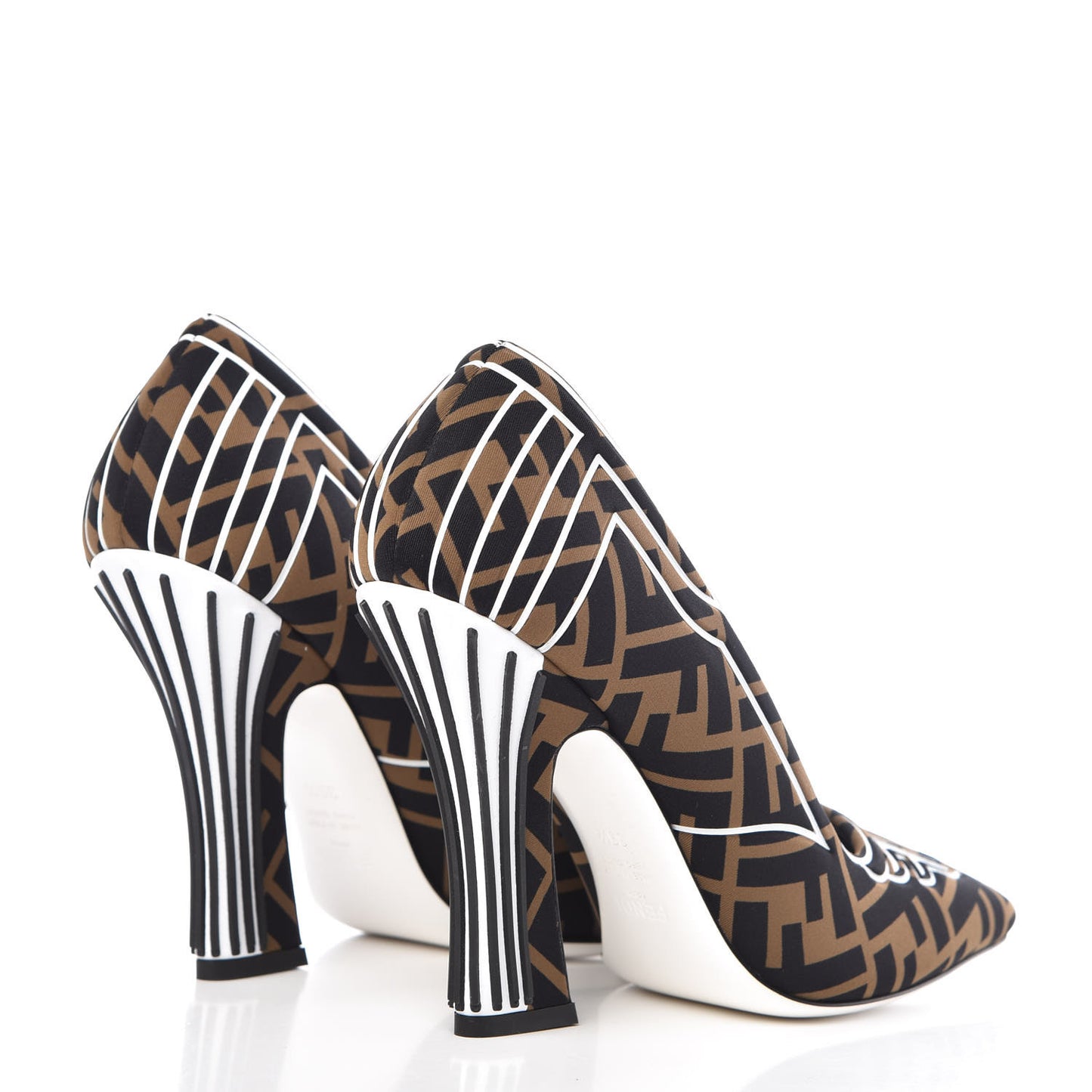 Lycra Film FFreedom Decollete Pumps 39.5 Tobacco Bianco