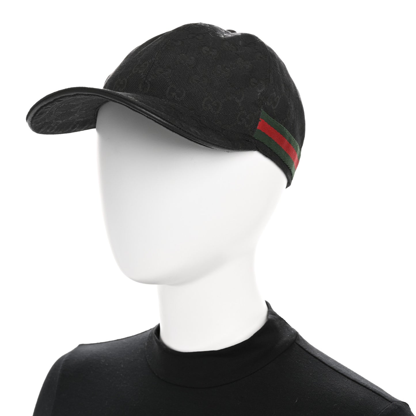 Monogram Web Baseball Hat L Black