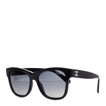 Chanel Acetate Square CC Sunglasses 5380 Black 1 of 10