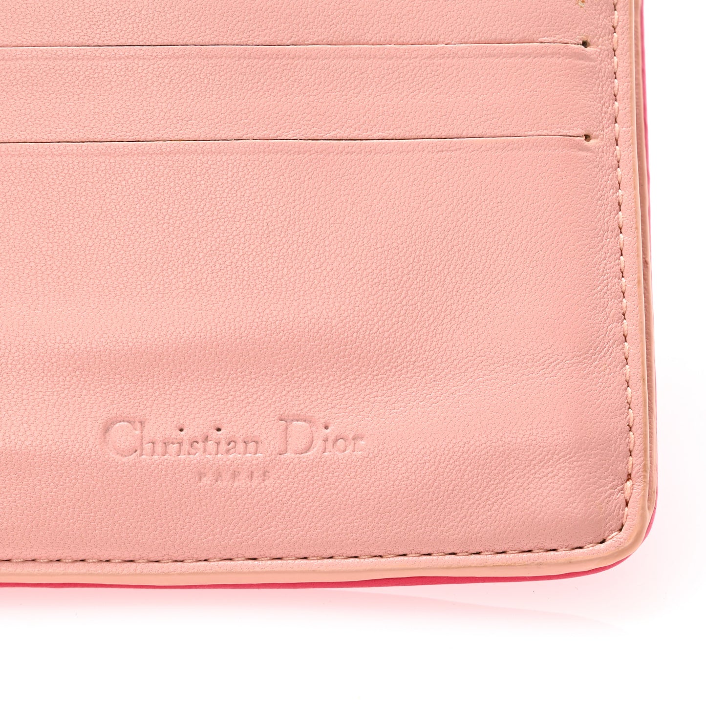 Lambskin Cannage Rendezvous Wallet Pink