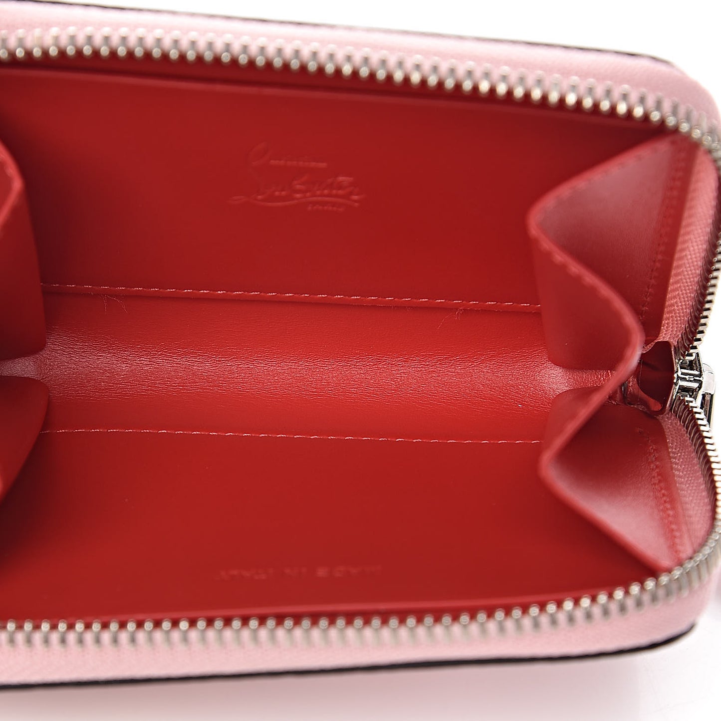 Calfskin Studded Panettone Coin Purse Pompadour