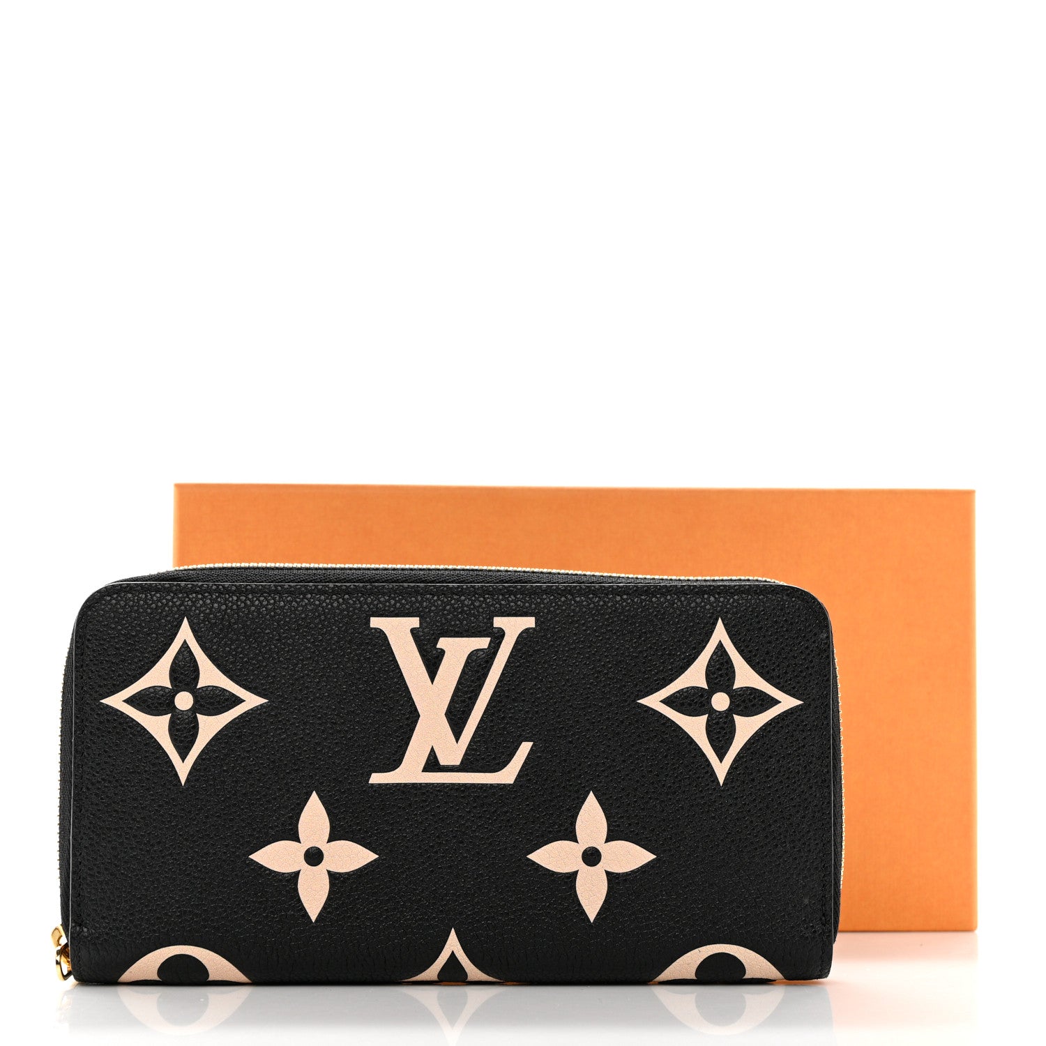 Louis Vuitton Empreinte Monogram Giant Zippy Wallet Black Beige 7 of 7