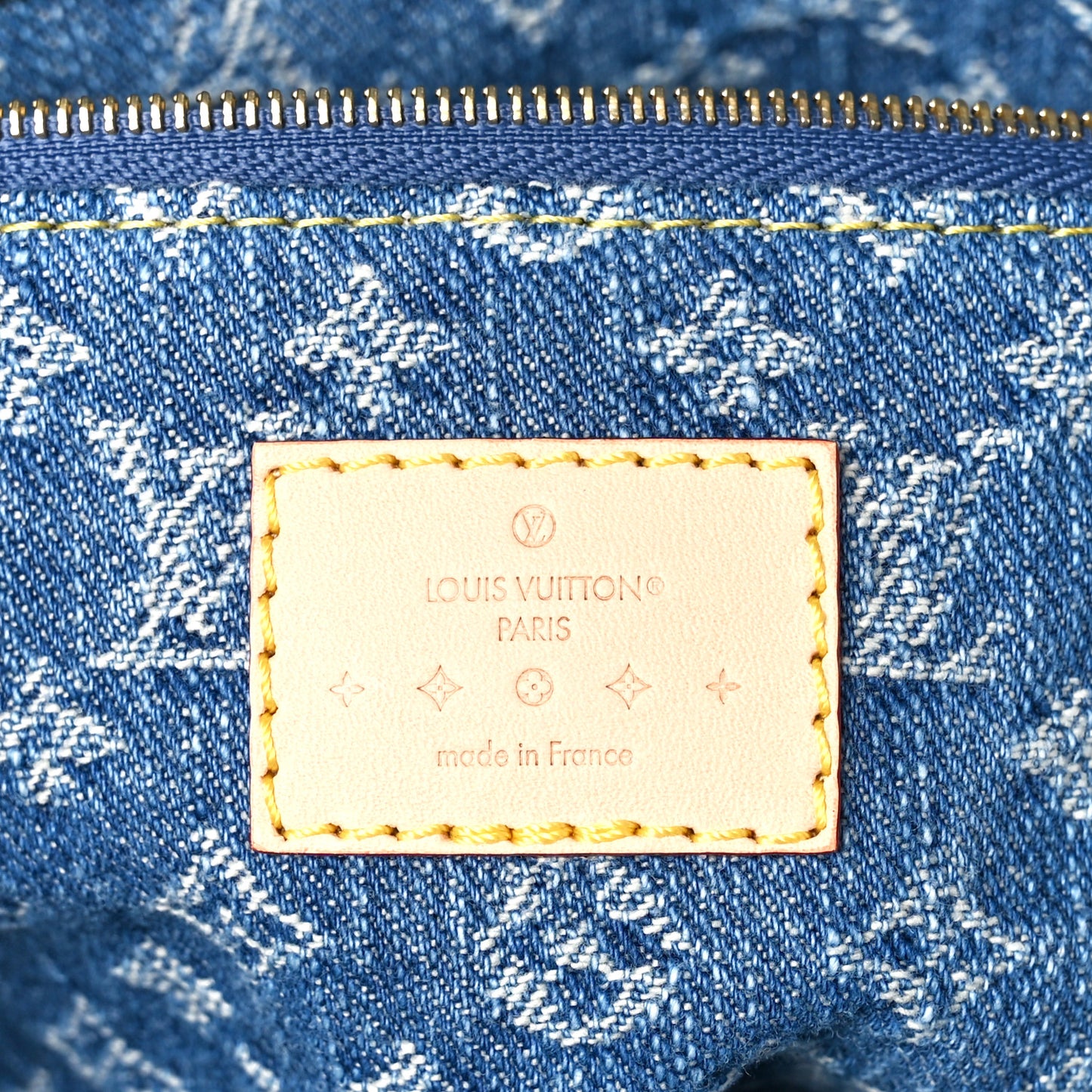 Monogram Denim Pochette Cosmetique GM Denim Blue
